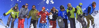Ski and snowboard lessons and equipment rental call to action