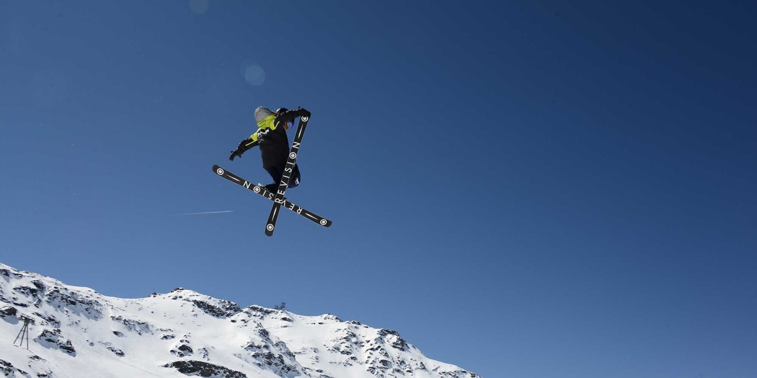 freestyle skiing jump