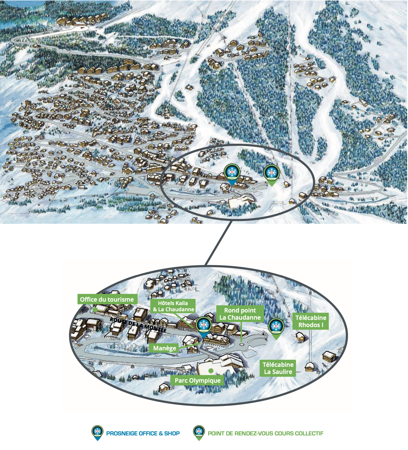 prosneige meribel ski school and ski shop