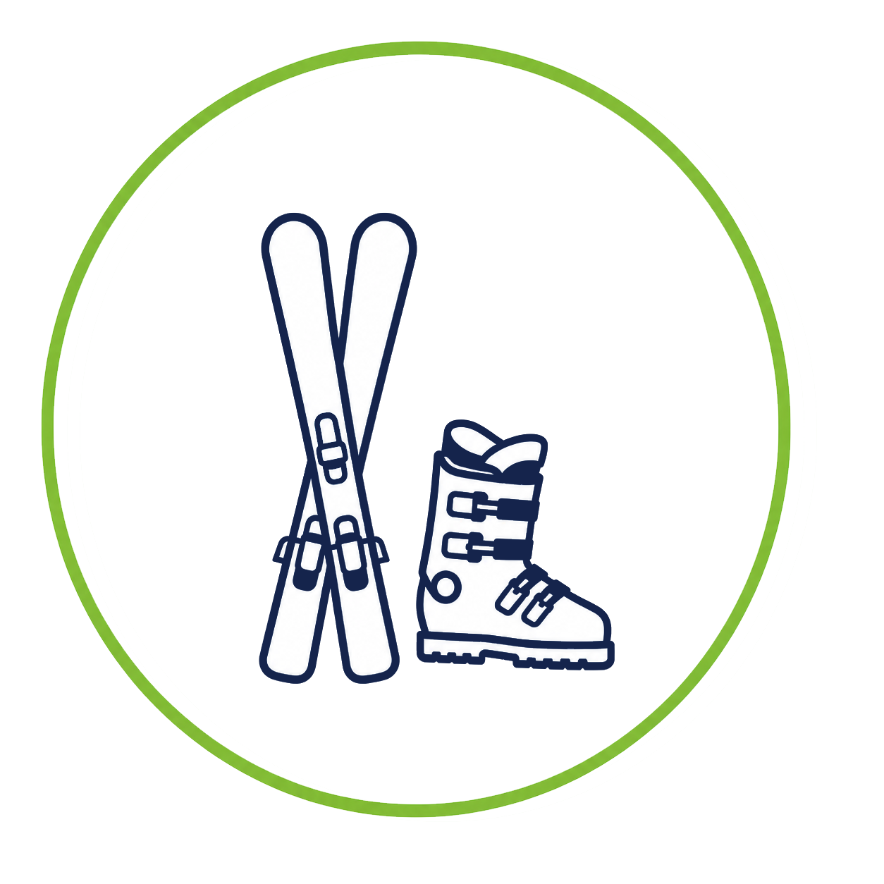 chaussure de ski et paire de ski (1)